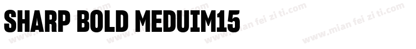 SHARP BOLD MEDUIM15字体转换